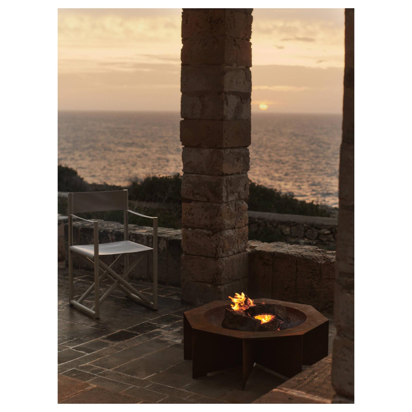 Ferm Living Voya Outdoor Folding Chair Cashmere