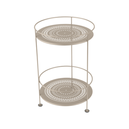Guinguette Side Table With Perforated Double Top by Fermob #NUTMEG