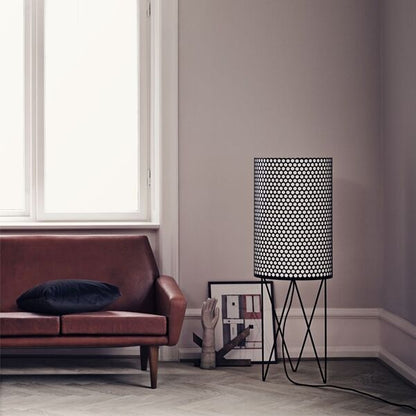 Pedrera Floor Lamp with Dimmer PD2 Matt Black