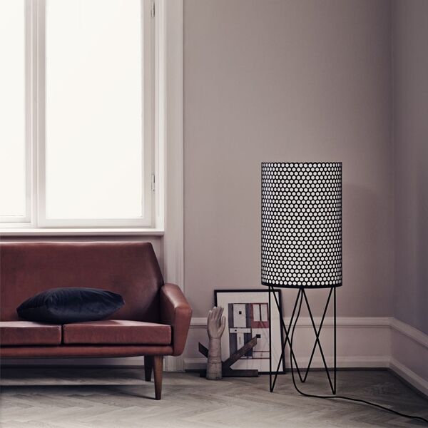 Pedrera Floor Lamp w. Dimmer PD2 Mat White