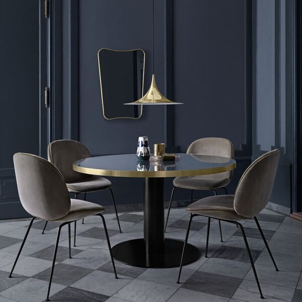 Semi Pendant Medium Glossy Anthracite Gray
