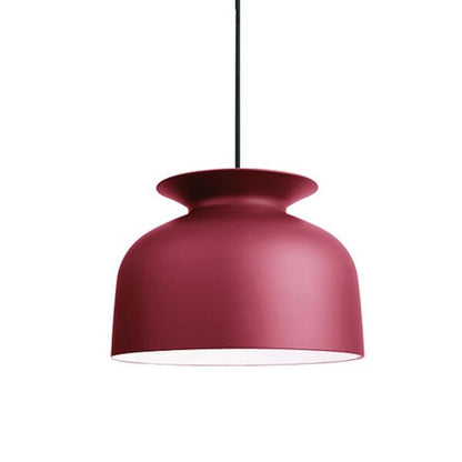 Ronde Pendant Rusty Red Large