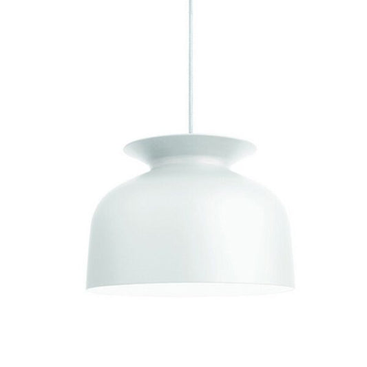 Ronde Pendant Mat White Large