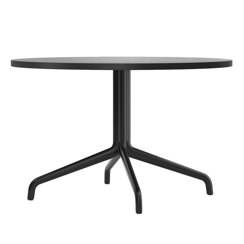 Harbour Column lounge table by Audo Copenhagen #80 cm, black base - black stained o #