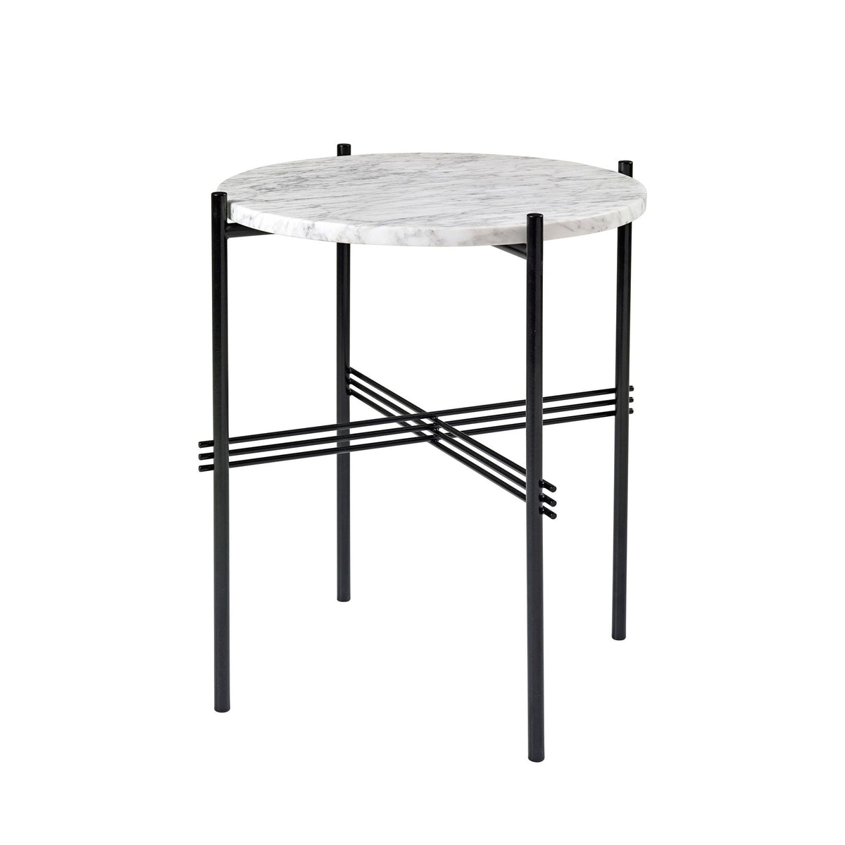 TS Side Table Round Ø40 Polished Steel