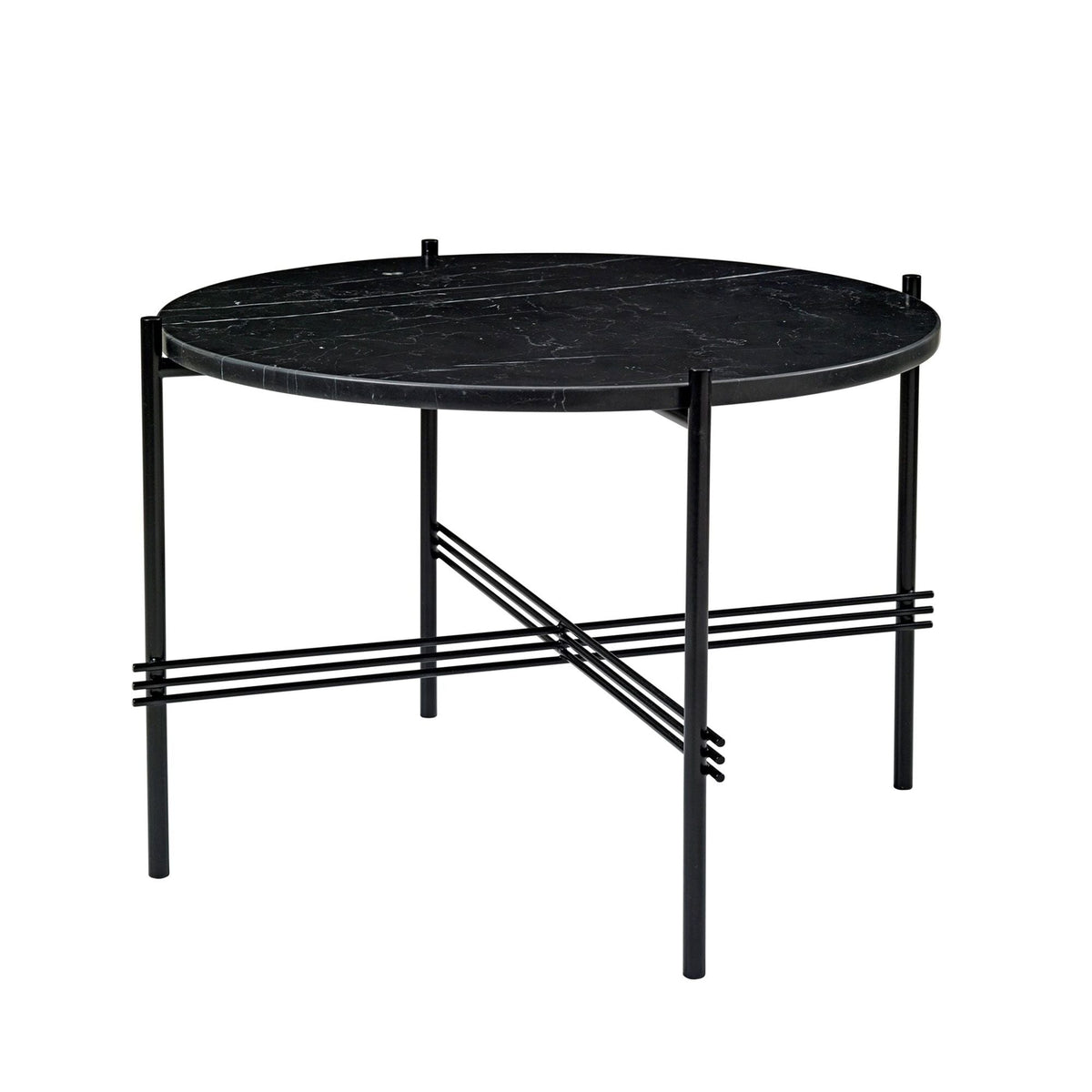 TS Coffee Table Round Ø55 Polished Steel