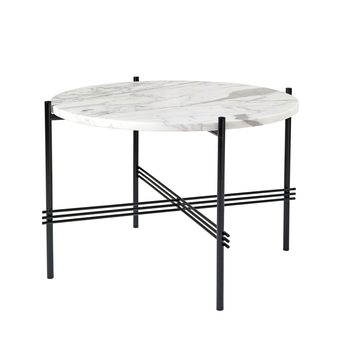 TS Coffee Table Round Ø55 Polished Steel