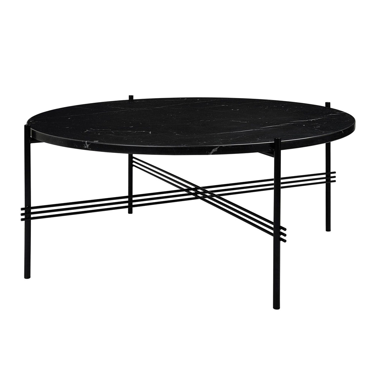 TS Coffee Table Round Ø80 Polished Steel