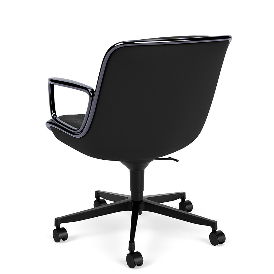Pollock - Leather Office Armchair with 5-Spoke Base