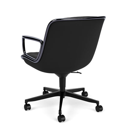 Pollock - Leather Office Armchair with 5-Spoke Base