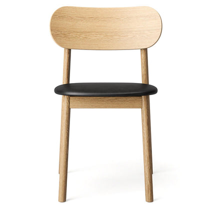 Decotique Elephant Dining Chair Natural Oak/Black Leather