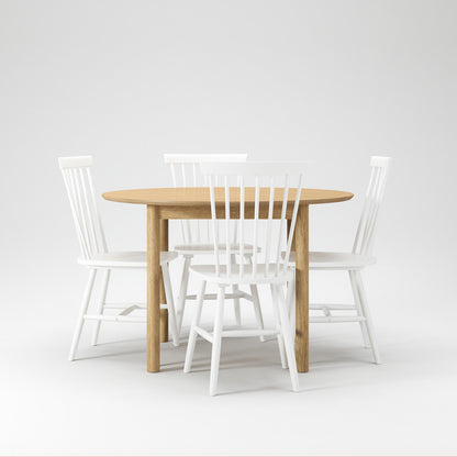Department Wood Dining Table Set Oak/ White