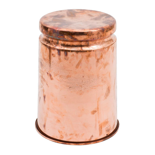 Last stool, polished copper