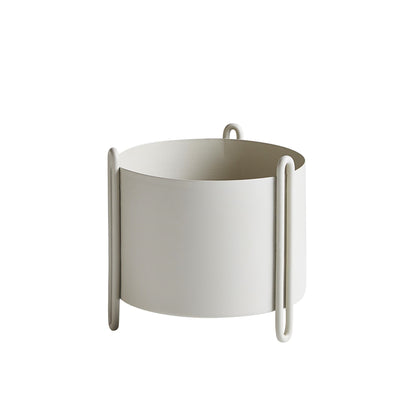Pedestal Plant Pot Small by WOUD #Grey