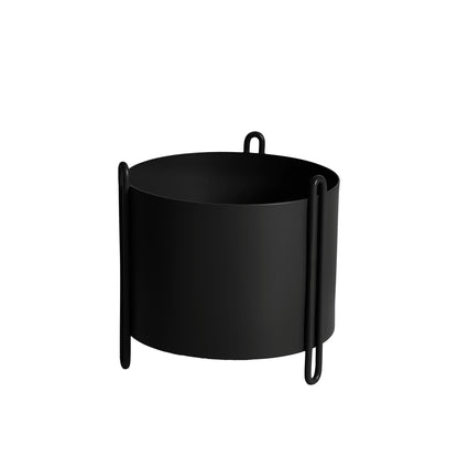 Pedestal Plant Pot Small by WOUD #Black