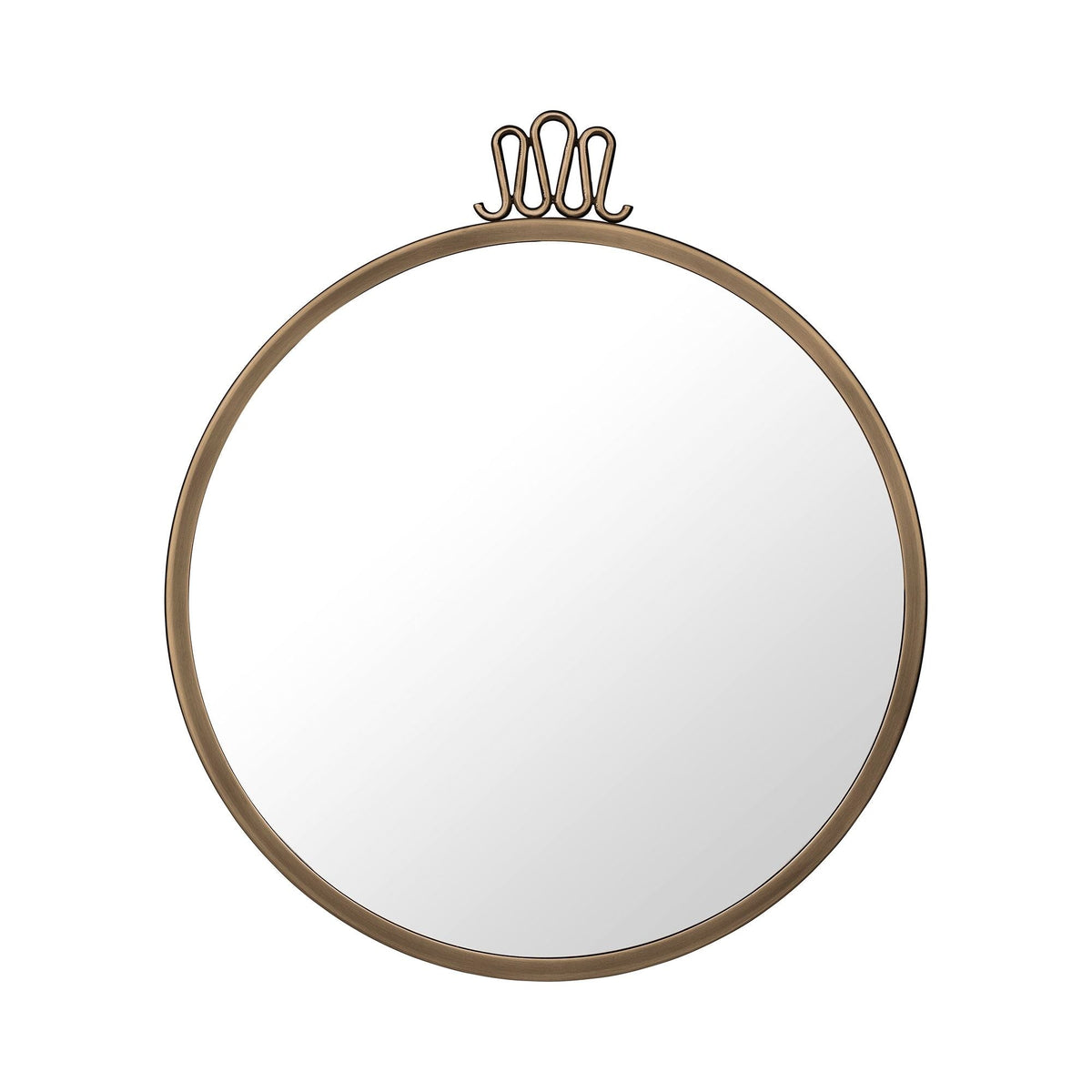 Randaccio Wall Mirror Round Ø42 cm Antique Brass