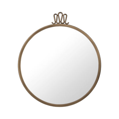 Randaccio Wall Mirror Round Ø42 cm Antique Brass