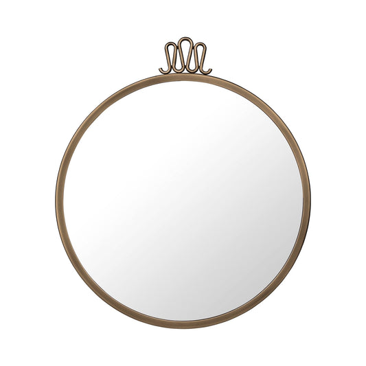 Randaccio Wall Mirror Round Ø42 cm Antique Brass