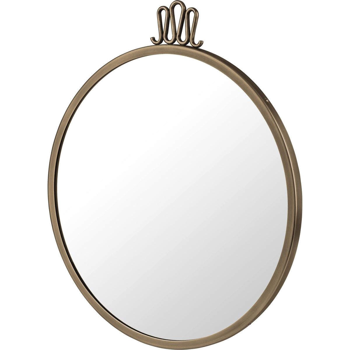 Randaccio Wall Mirror Round Ø42 cm Antique Brass