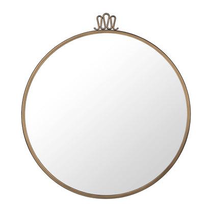 Randaccio Wall Mirror Round Ø60 cm Antique Brass