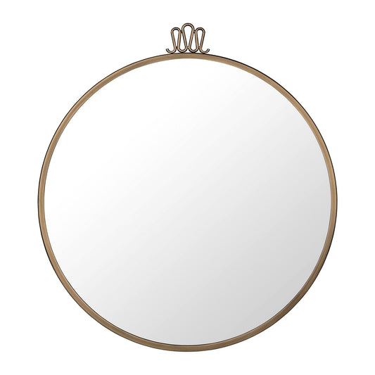 Randaccio Wall Mirror Round Ø60 cm Antique Brass