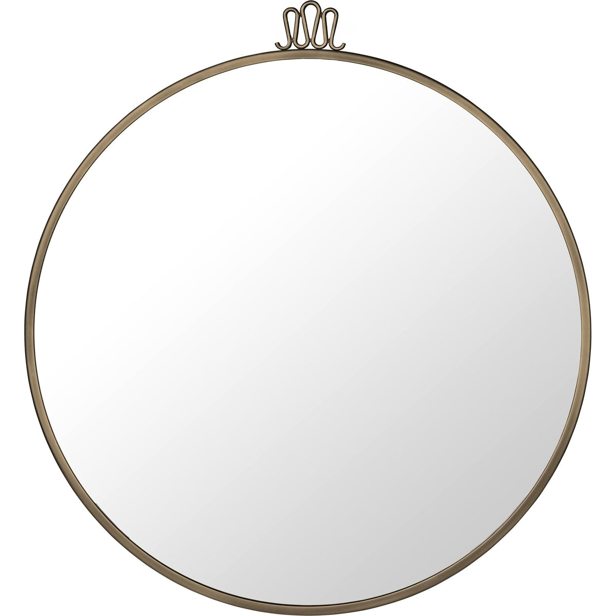 Randaccio Wall Mirror Round Ø70 cm Antique Brass