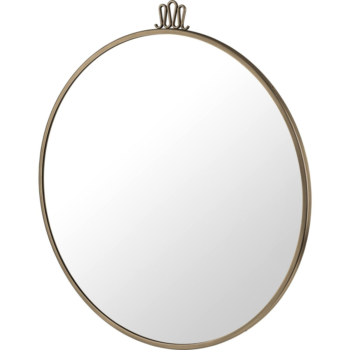 Randaccio Wall Mirror Round Ø70 cm Antique Brass