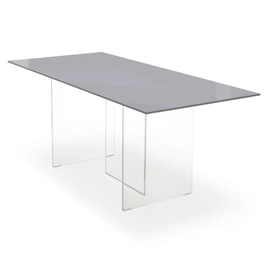 AIR Glass Table - Grey glass top
