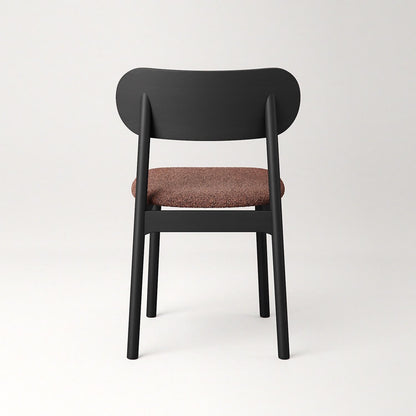 Decotique Elephant Dining Chair Black/Rust Bouclé