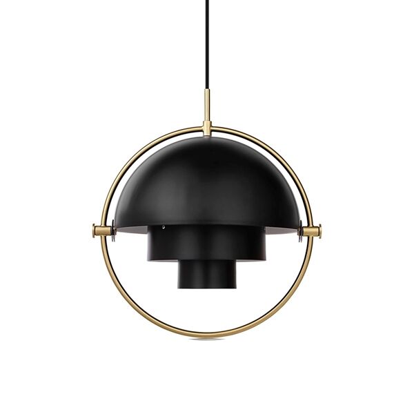 Multi-Lite Pendant Brass & Blue
