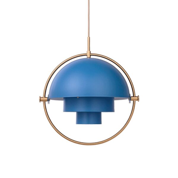 Multi-Lite Pendant Grey & Brass