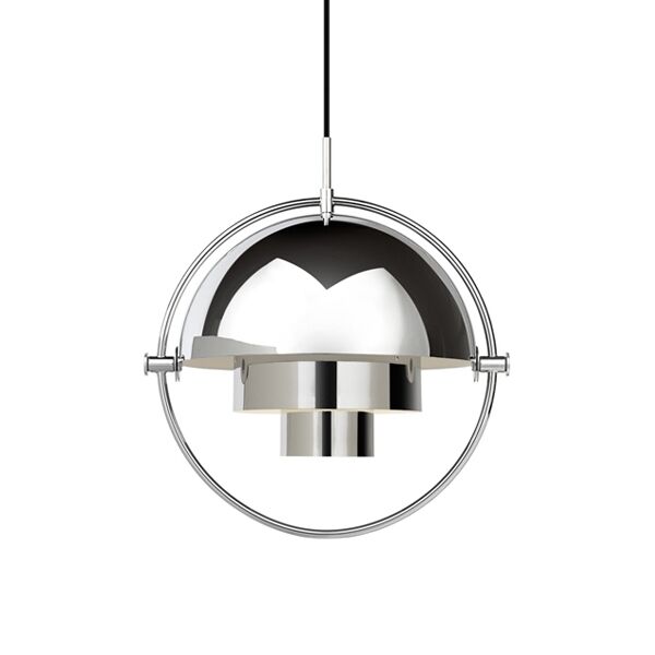 Multi-Lite Pendant White & Brass