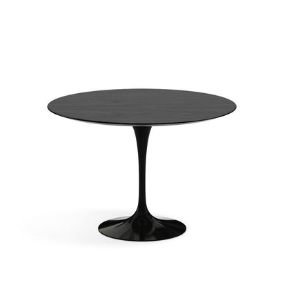 Saarinen Round Dining Table Ø107 by Knoll #Black / Wood | Ebonised Oak