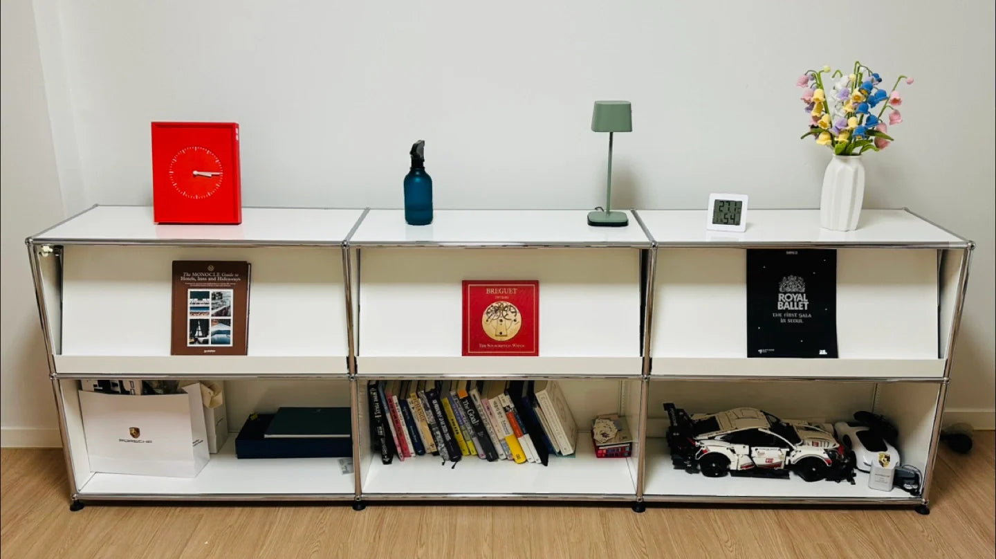 3x2 Module Sideboard (Lower 3 Doors & 3 Magazine Racks) [W(750+750+750)XD350XH(350+350)]