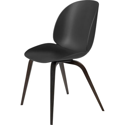 Beetle Dining Chair Wooden Base Smoked