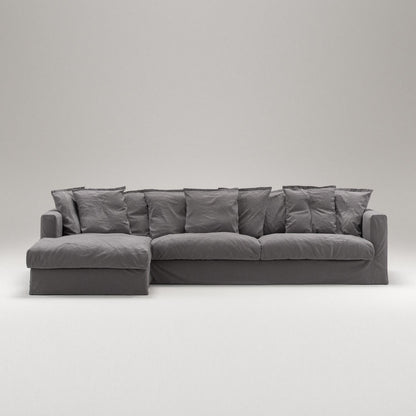 Decotique Le Grand Air 3-Seater Sofa Chaise Left Grey