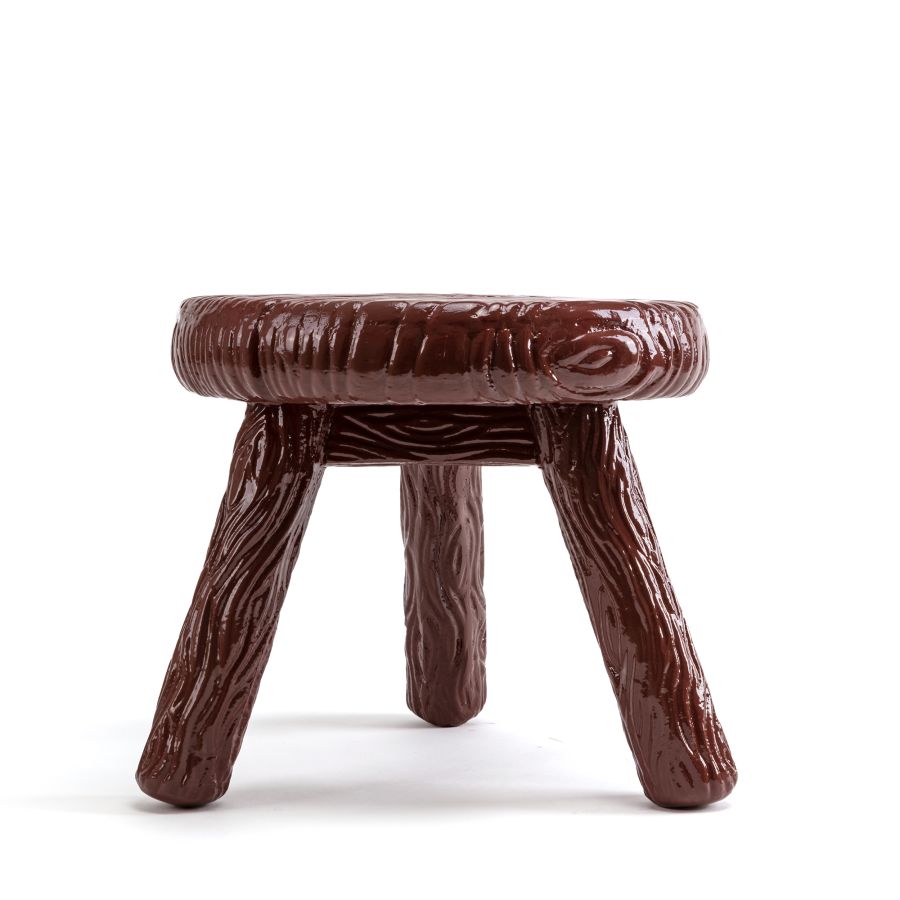 Fiberglass Side Table Milk Stool by Seletti #Brown