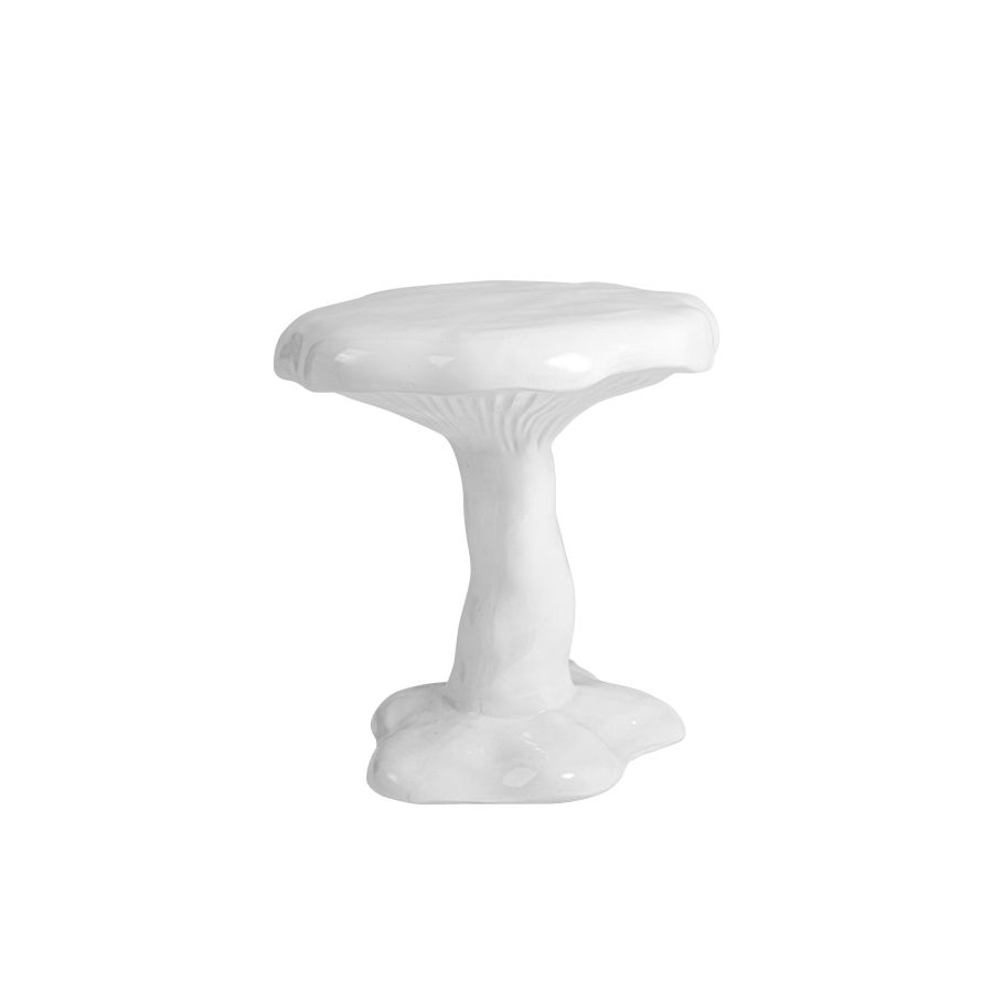 Round Fiberglass Stool Amanita by Seletti #White