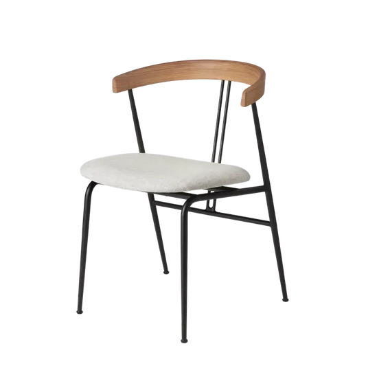 VIOLIN DINING CHAIR - Seat Upholstered by Gubi