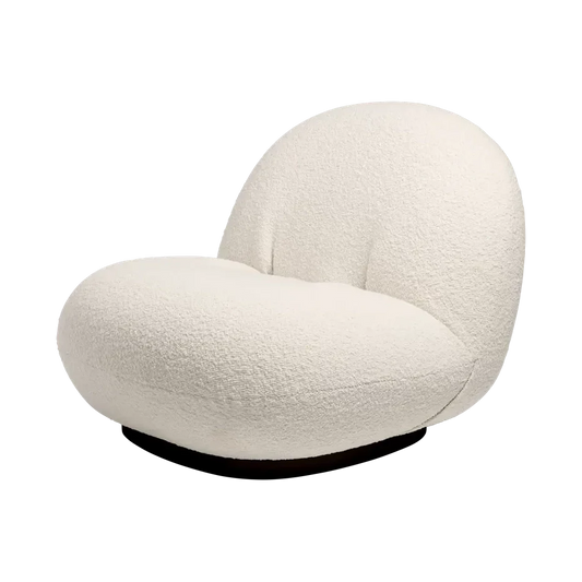 Pacha Lounge Chair by Gubi #Karakorum Dedar (001) / Black