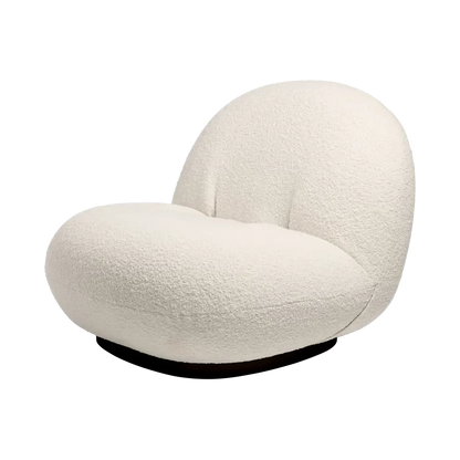 Pacha Lounge Chair by Gubi #Karakorum Dedar (001) / Black