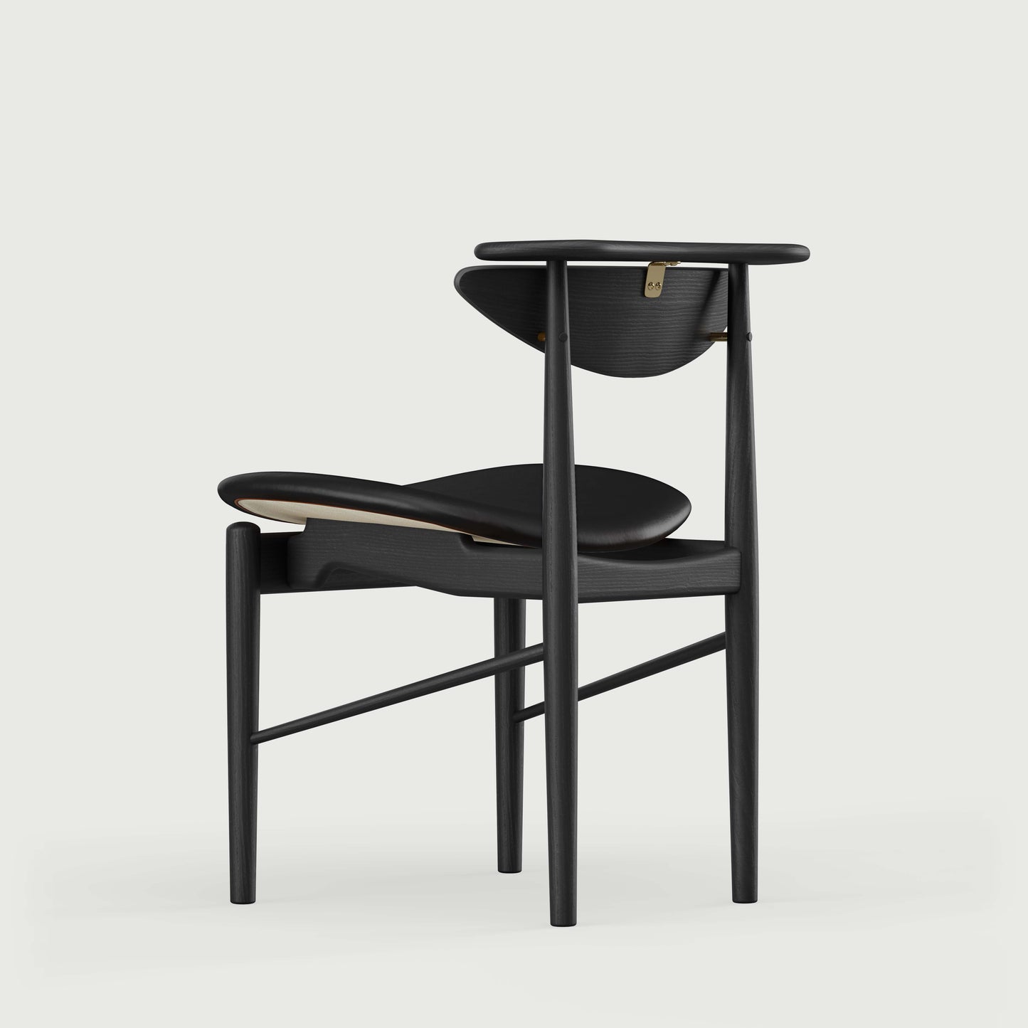 THE READING CHAIR by House of Finn Juhl #Oak Black Painted  / Vegetal | 98 | Black 