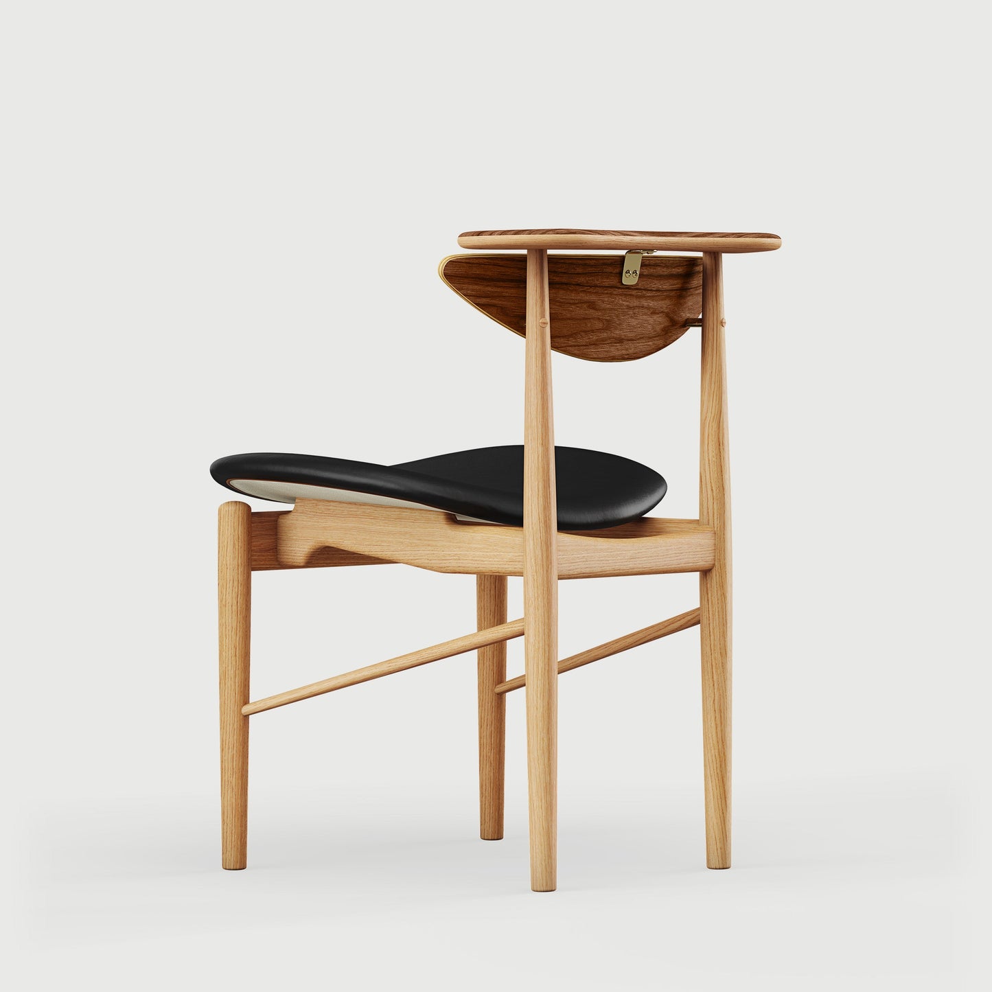 THE READING CHAIR by House of Finn Juhl #Oak Dark Oil / Walnut  / Vegetal | 98 | Black 