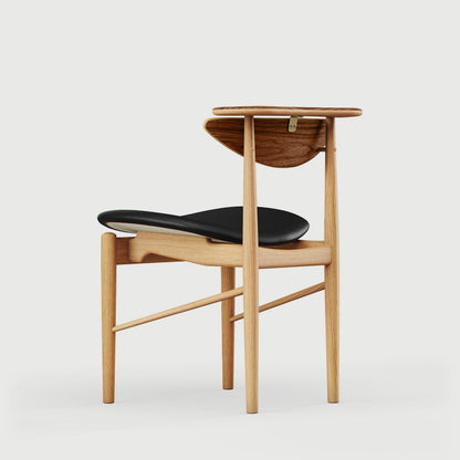 THE READING CHAIR by House of Finn Juhl #Oak Dark Oil / Walnut  / Vegetal | 98 | Black 