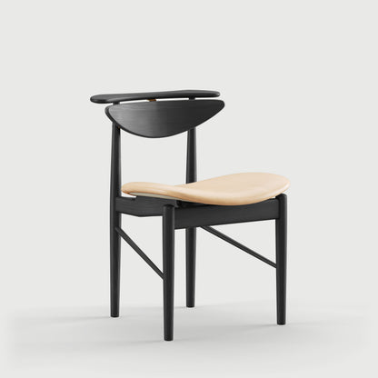 THE READING CHAIR by House of Finn Juhl #Oak Black Painted  / Vegetal | 90 | Uncoloured 