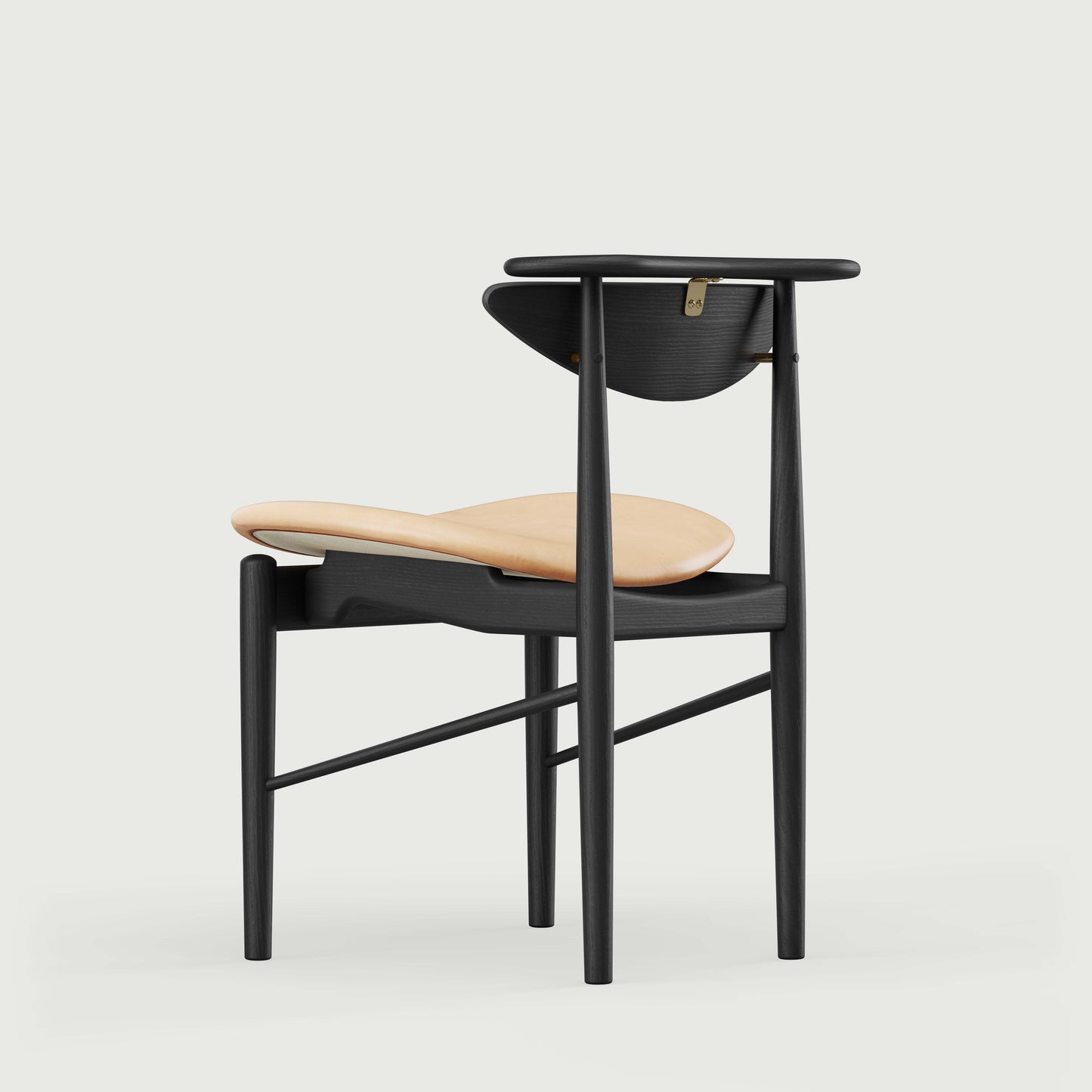 THE READING CHAIR by House of Finn Juhl #Oak Black Painted  / Vegetal | 90 | Uncoloured 