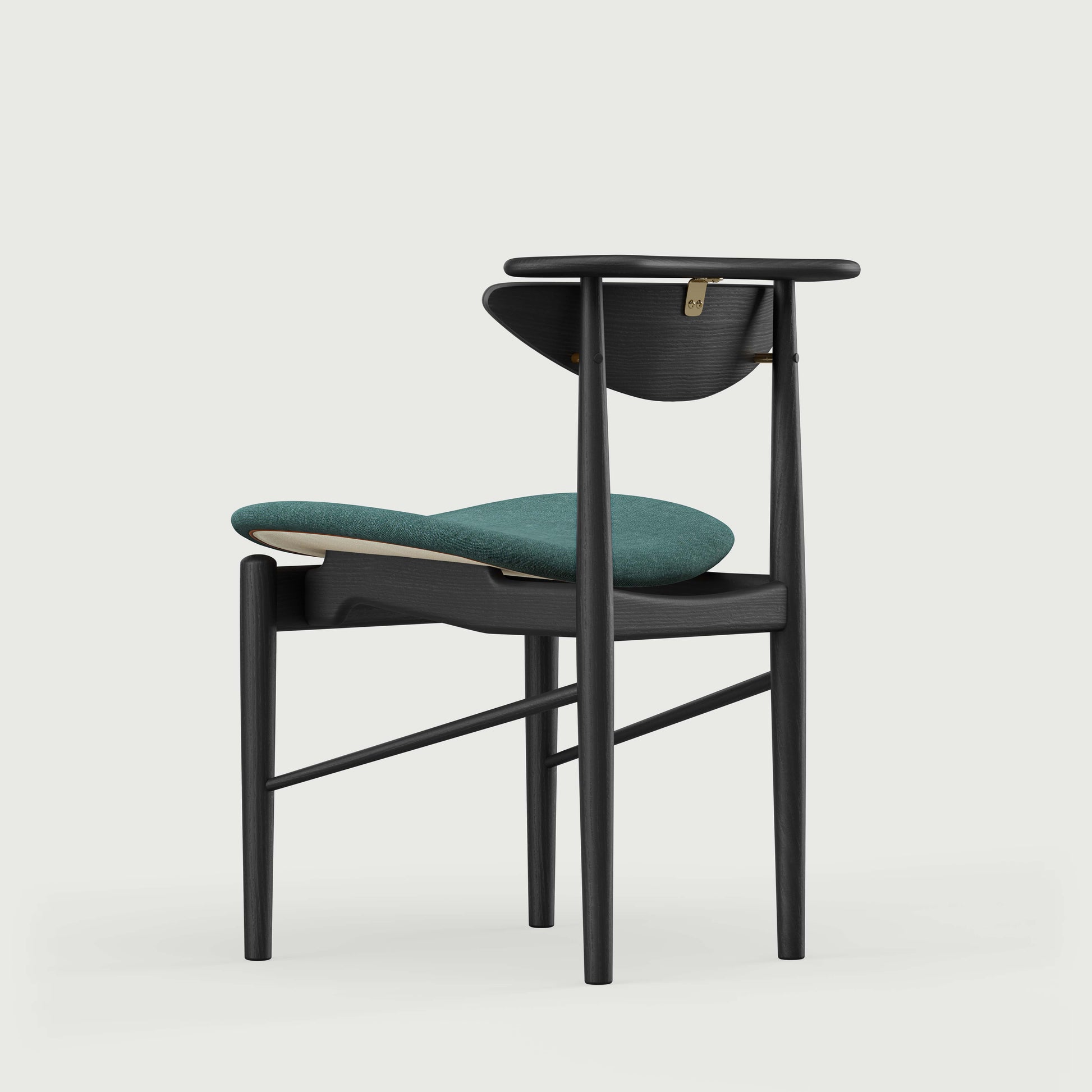 THE READING CHAIR by House of Finn Juhl #Oak Black Painted  / Watercolour | Cast Iron 