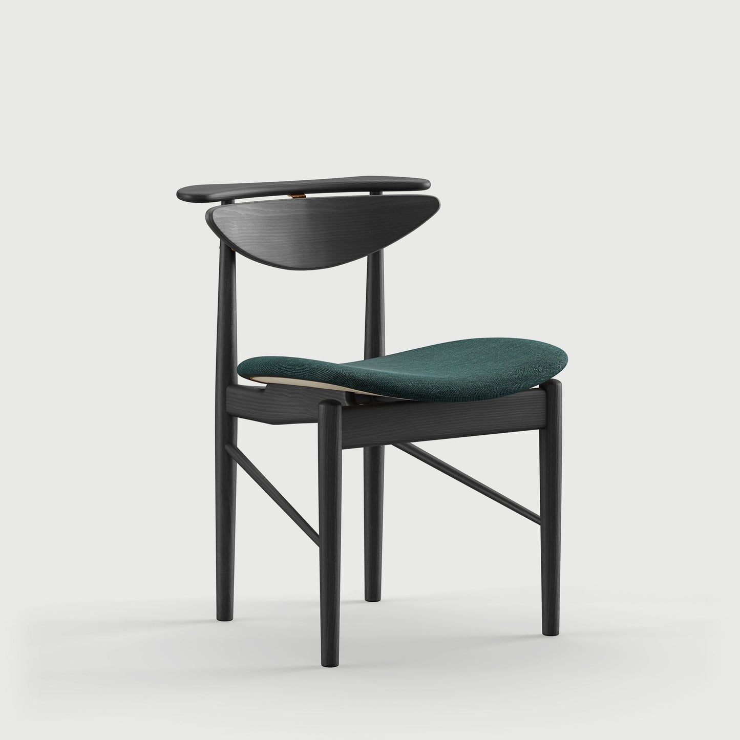 THE READING CHAIR by House of Finn Juhl #Oak Black Painted  / Watercolour | Dark Conifer 