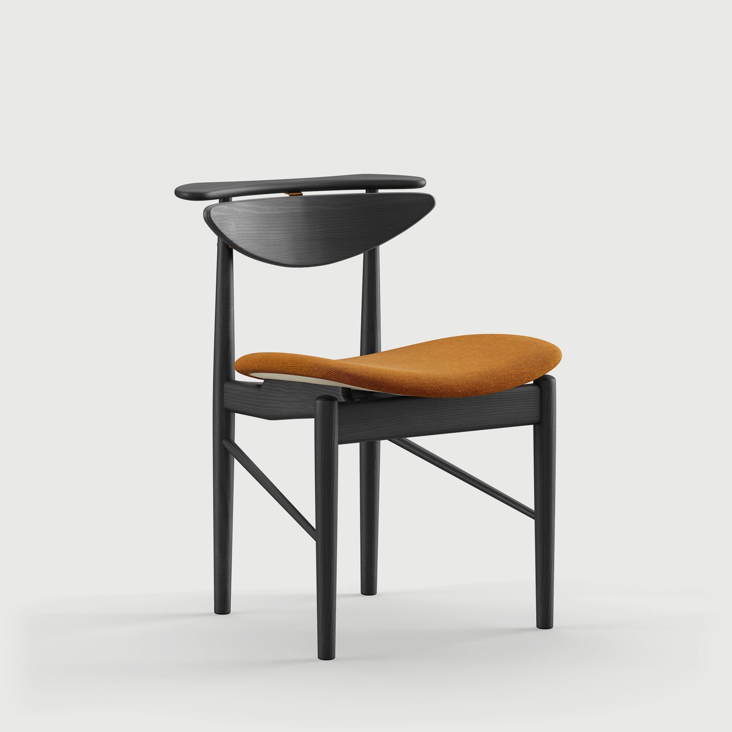 THE READING CHAIR by House of Finn Juhl #Oak Black Painted  / Watercolour | Golden Syrup 