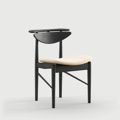 THE READING CHAIR by House of Finn Juhl #Oak Black Painted  / Watercolour | Soft Linen 